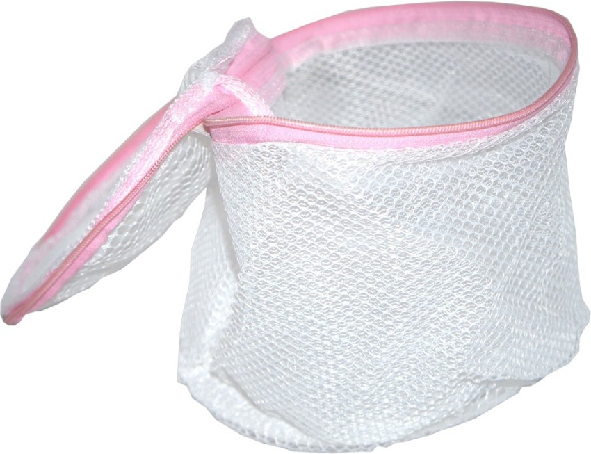 HomeFlav Bra Wash Lingerie Protector Mesh with Zipper Bag for Washer Laundry  Washing Machine for Travel  Pink  Amazonin Home  Kitchen