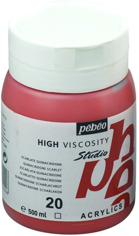 Pebeo 500 ml Studio Acrylic Paint, Titanium White