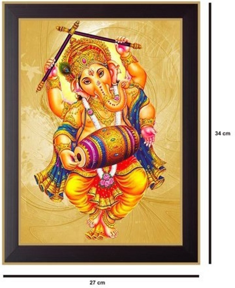 Nilgiri Touch Dancing Ganesha With Mridanga Photo Frame Canvas 13 ...