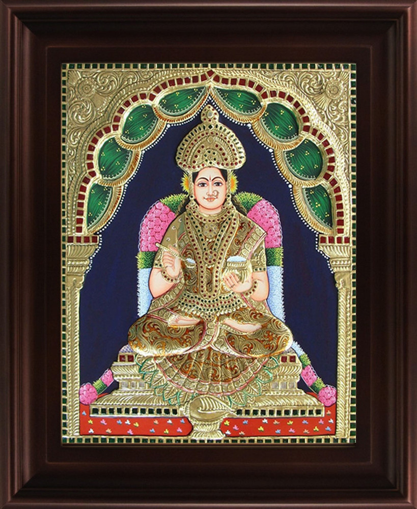 MyAngadi Annapoorani Tanjore Canvas 30 inch x 24 inch Painting ...