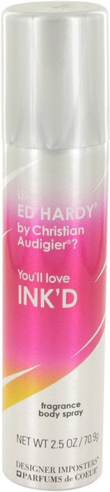 Buy PARFUMS DE COEUR Designer Imposters Ink'd Body Spray By