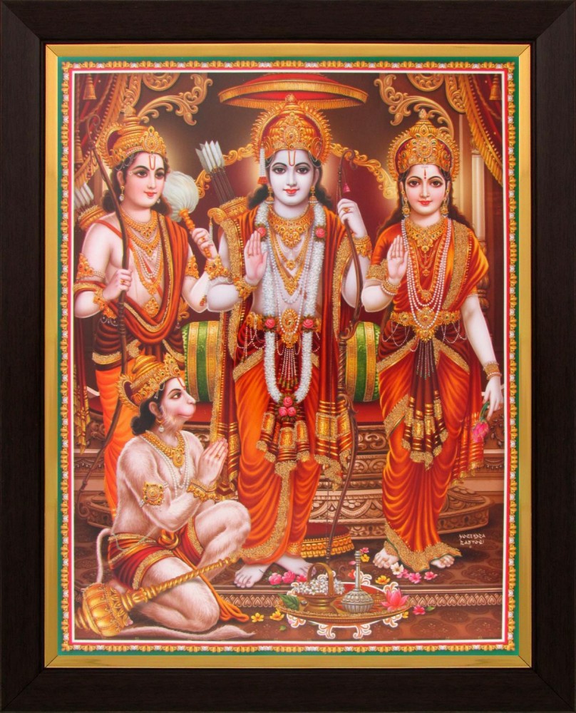 Lord Rama / Ram Darbar Poster Paper Print - Art & Paintings ...