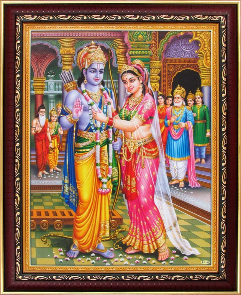 Lord Rama / Ram and Seetha / Sita Swayamvar Poster Paper Print ...