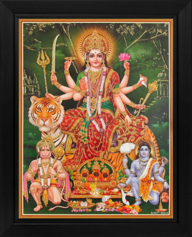 Goddess Ambaji / Amba / Ambe mata Poster Paper Print - Art ...