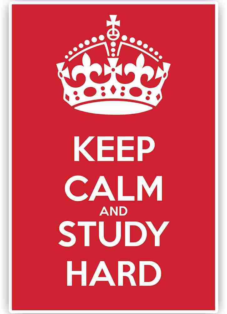study hard poster