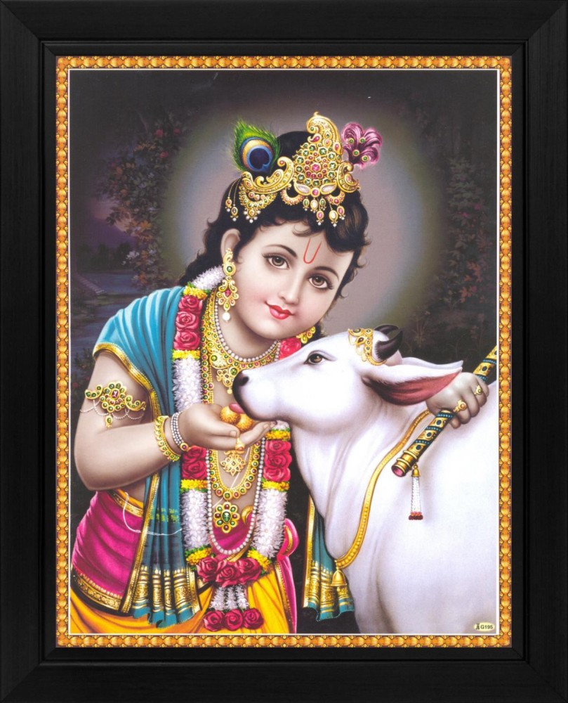Lord Krishna / Baby Krishna / Bal Gopal Poster Paper Print - Art ...