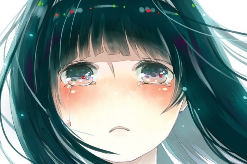 Anime Girl Crying Depressed Transparent PNG  700x700  Free Download on  NicePNG