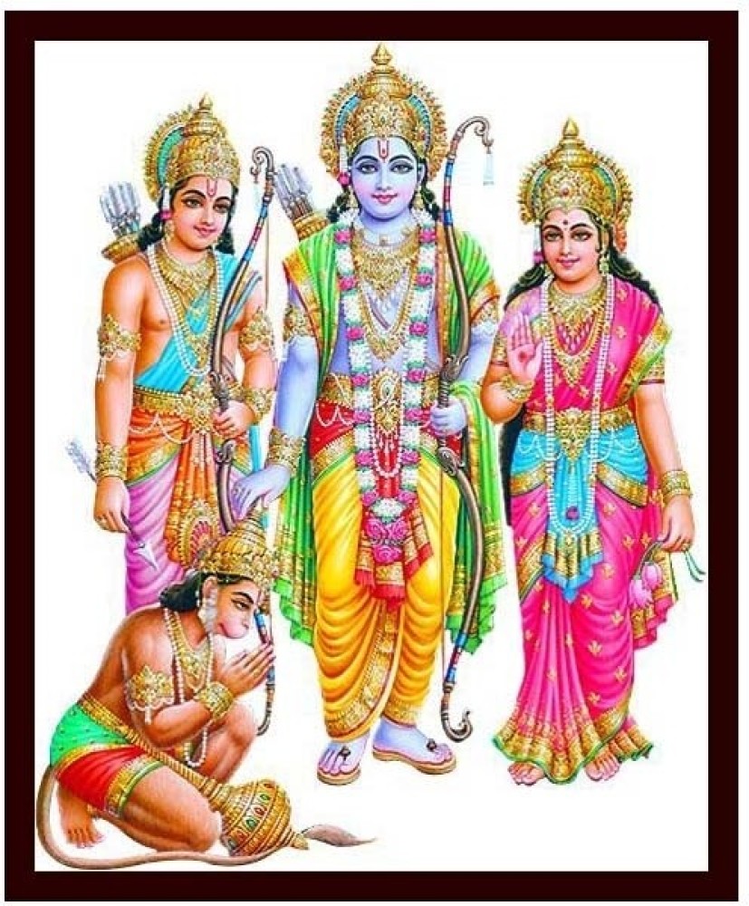 Lord Rama Sita and Lakshmana 1 Canvas Art - Religious posters in ...