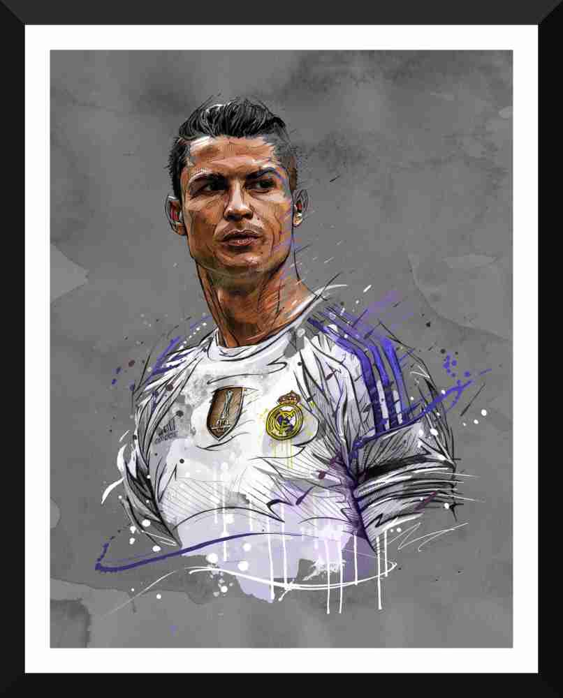 Ronaldo Manchester Jersey Framed Poster for Room & Office(10x13