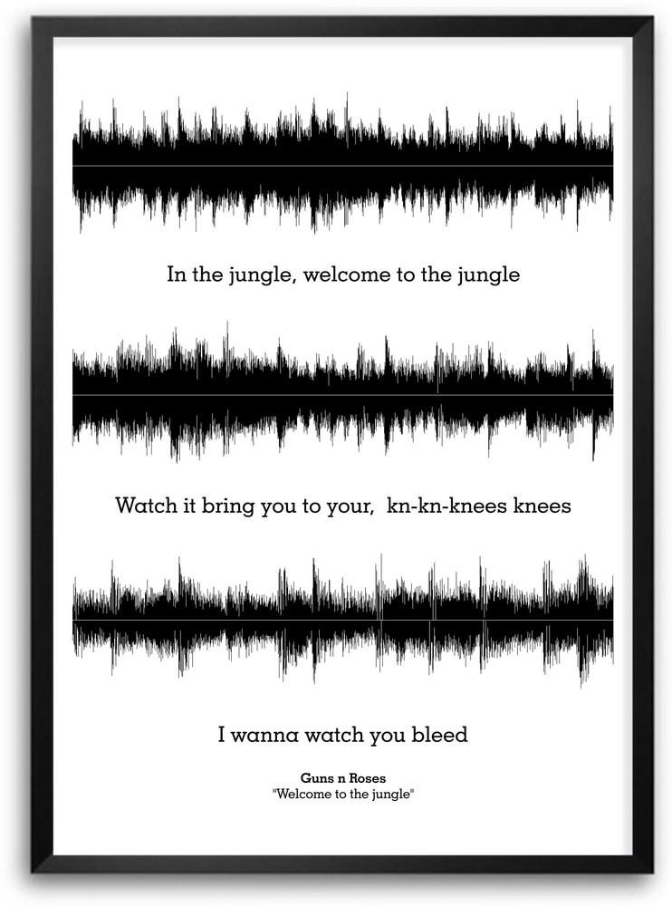 Guns N Roses Welcome To The Jungle Lyrics Quotes Paper Print - Music  posters in India - Buy art, film, design, movie, music, nature and  educational paintings/wallpapers at