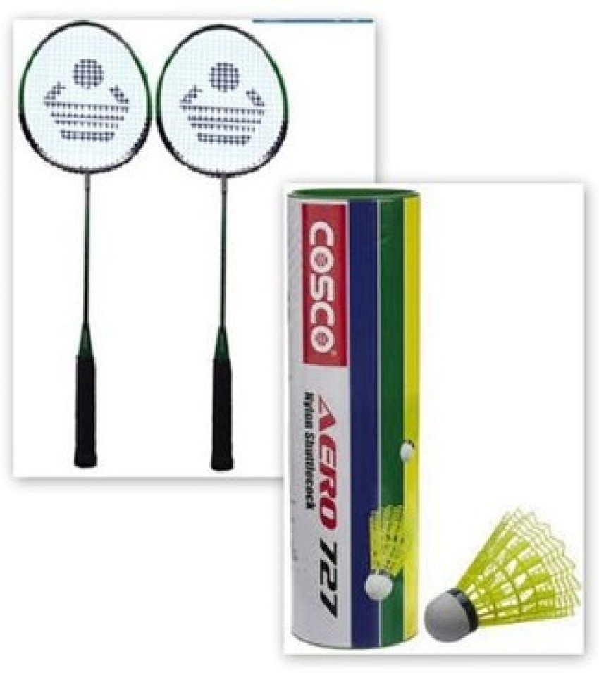 COSCO CB-88 and shuttle cock of nylon aero 727 Badminton Kit - Buy COSCO CB-88 and shuttle cock of nylon aero 727 Badminton Kit Online at Best Prices in India