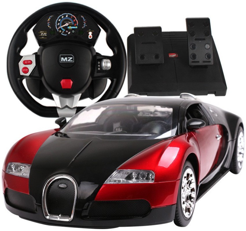 bugatti remote control car with steering wheel