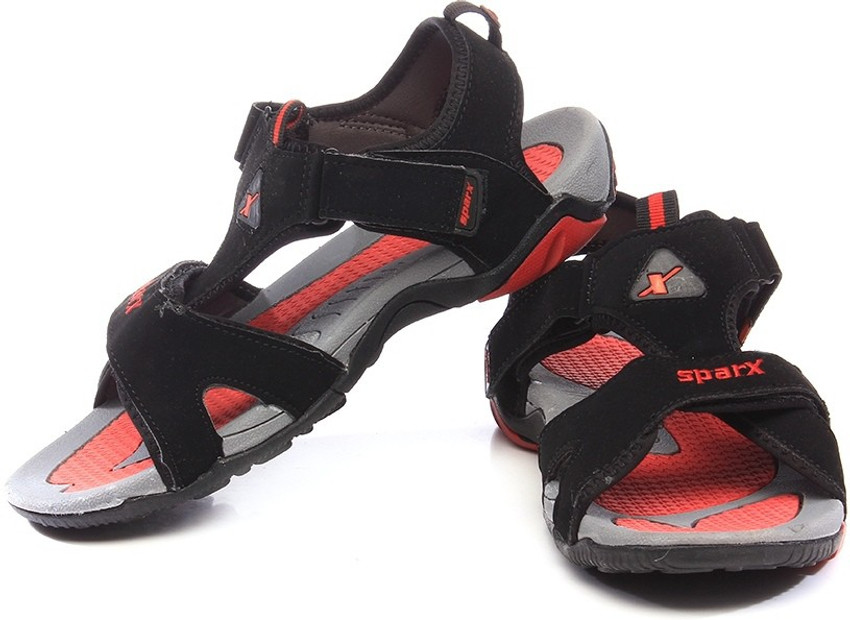 Sparx Men Black, Red Sports Sandals 