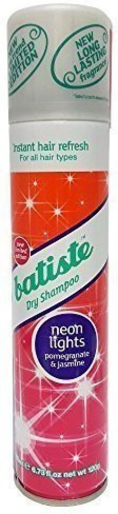 Dry Shampoo Neon Lights Pomegranate &amp; Jasmine 6.73 Fl. Oz - Price in India, Buy Batiste Dry Shampoo Lights Pomegranate &amp; Jasmine 6.73 Fl. Oz Online In India, Reviews, Ratings