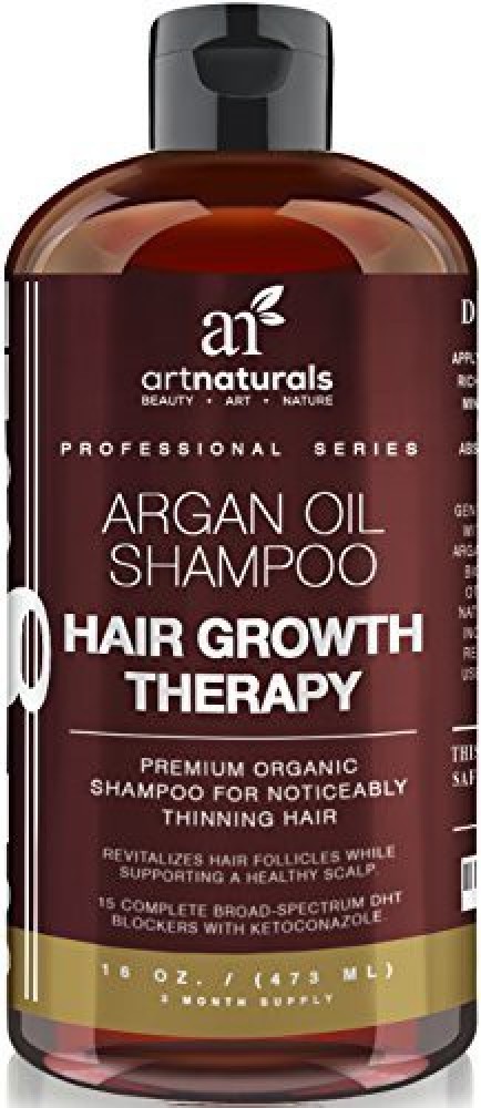 Artnaturals Organic Argan Oil Hair Loss Shampoo for Hair Regrowth 16 Oz - Sulfate Free - Best Treatment for Hair Loss, Thinning & Aging - Price in India, Artnaturals Organic