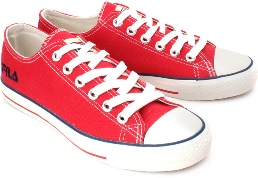 Women Red Color Comfty Canvas Shoes For Women WS-03RD