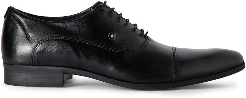 Louis Philippe Men Black Leather Formal Shoes: Buy Louis Philippe