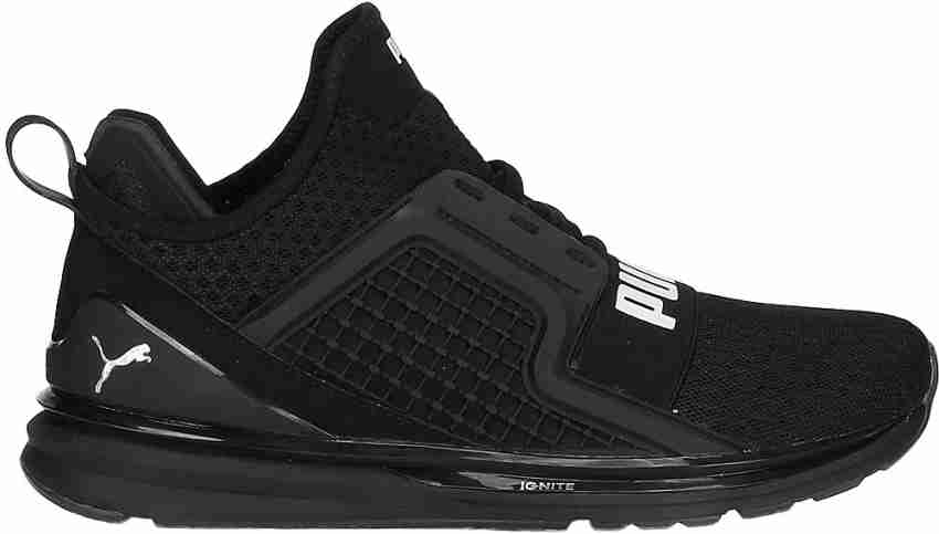 puma men black limitless running shoes