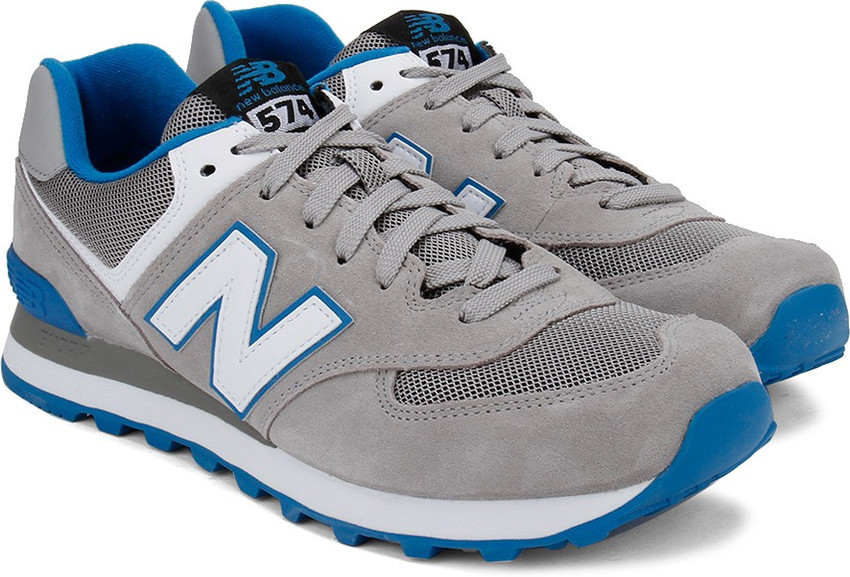 New Balance 574 Sneakers For Men - Buy GREY/WHITE/BLUE Color New Balance  574 Sneakers For Men Online at Best Price - Shop Online for Footwears in  India | Flipkart.com