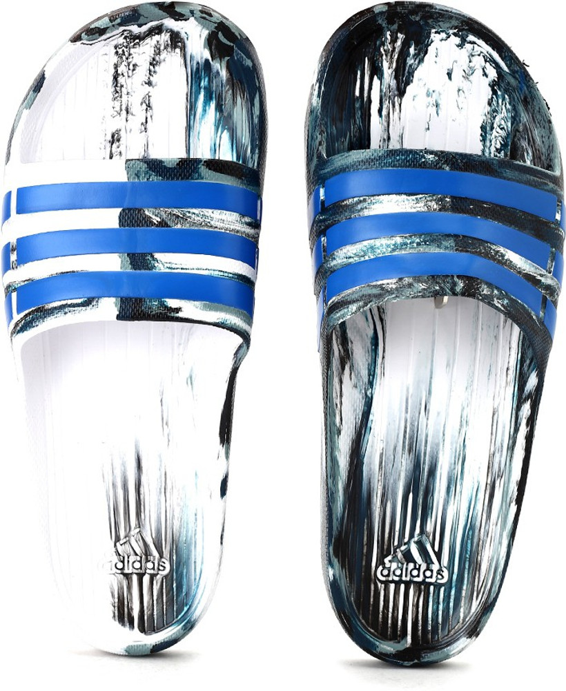 ADIDAS DURAMO SLIDE Slippers - Buy FTWWHT/SHOBLU/GRNEAR Color ADIDAS DURAMO  SLIDE Slippers Online at Best Price - Shop Online for Footwears in India |  Flipkart.com
