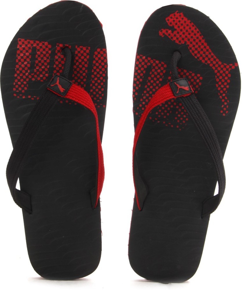 PUMA Slippers - Buy Black-High Risk Red Color PUMA Slippers Online at Best Price - Online for in India | Flipkart.com