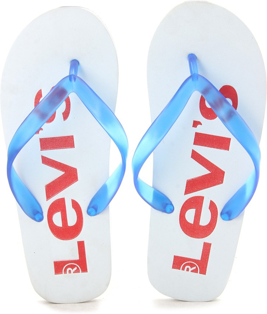Buy White Color LEVI'S Slippers Online 