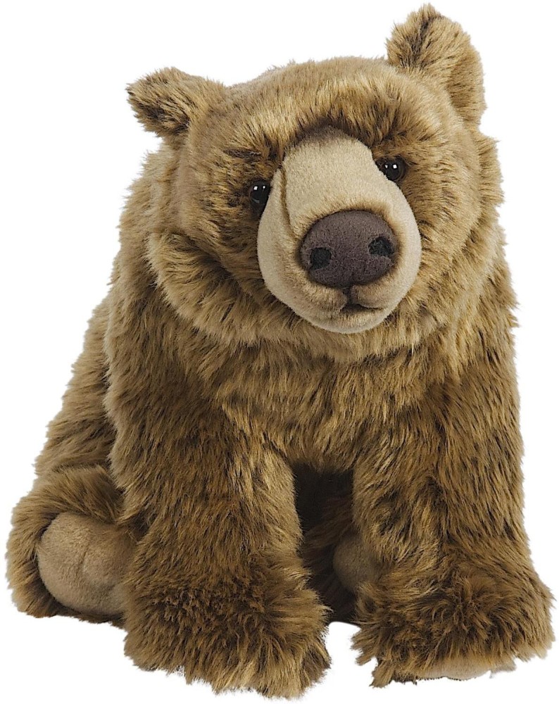 stuffed grizzly bear toy