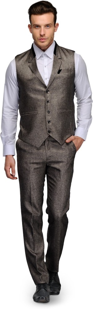 Pinstripe Harrington Jacket and Waistcoat and Slim Trousers Fit Set   boohooMAN