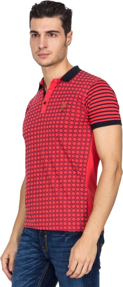 4 Four Squares Solid Men Polo Neck Maroon T-Shirt - Buy 4 Four Squares  Solid Men Polo Neck Maroon T-Shirt Online at Best Prices in India