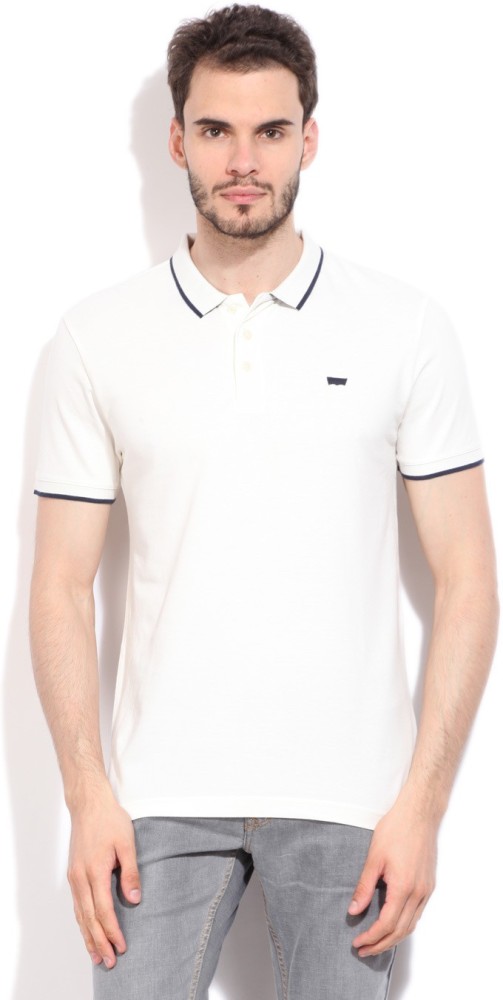 levi white polo shirt