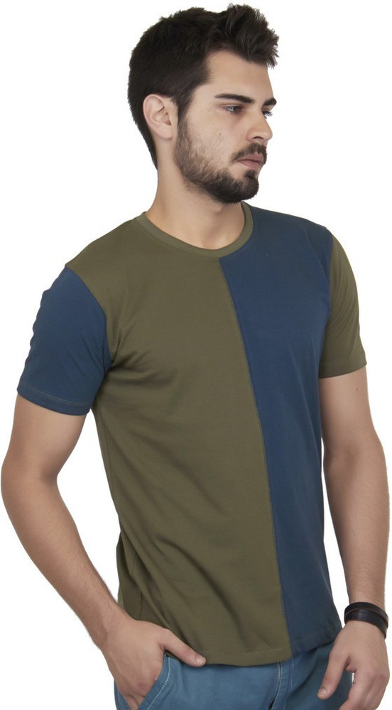 Cult Fiction Solid Men Round Neck Dark 