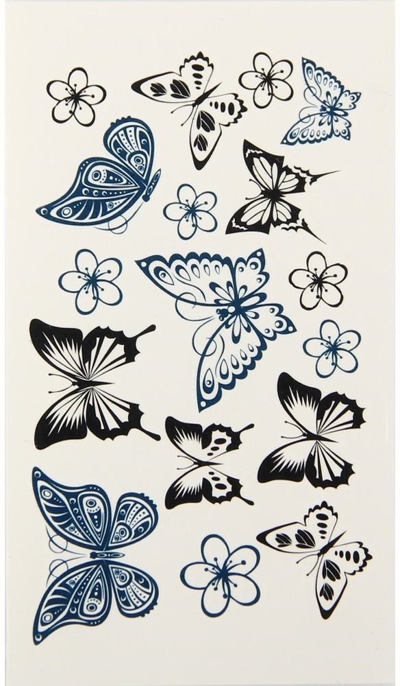 Butterfly Tattoo Sticker  Accessories with Unique Paper Material  Casual  Style  URBANIC