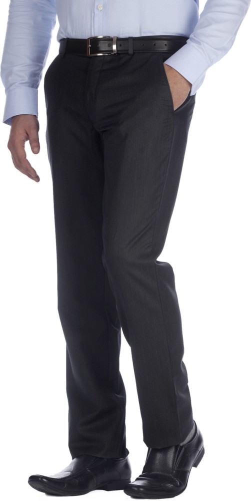 Buy Urbana Men Khaki Tailored Slim Fit Solid Formal Trousers  Trousers for  Men 2166856  Myntra