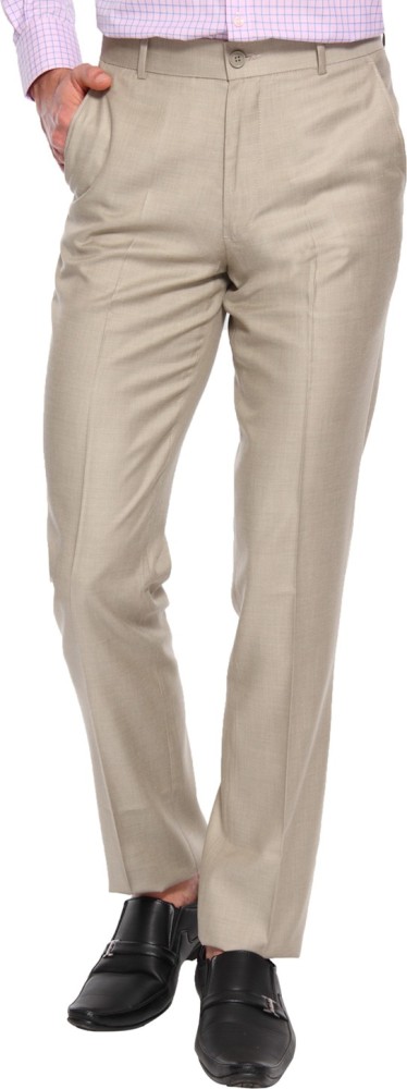 White House Formals Regular Fit Men Beige Trousers  Buy Beige White House  Formals Regular Fit Men Beige Trousers Online at Best Prices in India   Flipkartcom