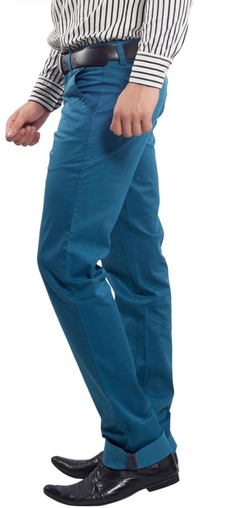Buy Brown Cotton  Linen Slim Fit Smart Casual Trousers online  Looksgudin