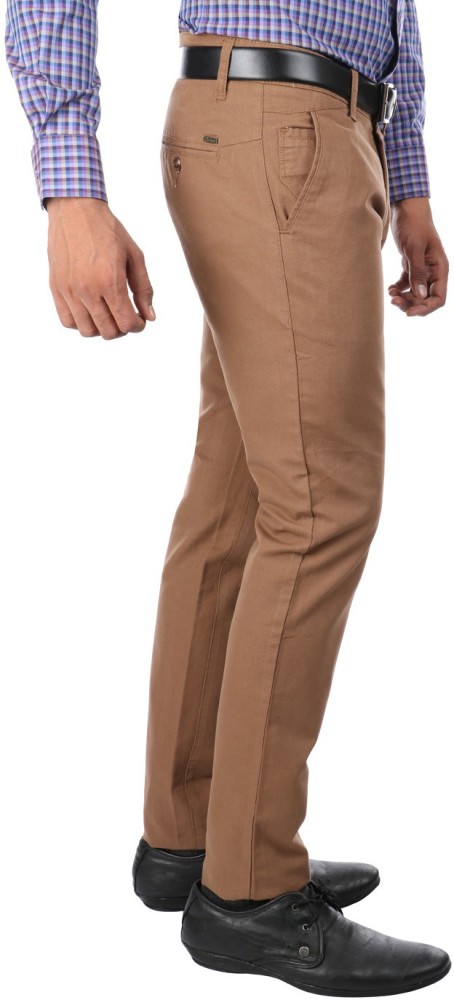 OXEMBERG Slim Fit Men Brown Trousers  Buy Brown OXEMBERG Slim Fit Men Brown  Trousers Online at Best Prices in India  Flipkartcom