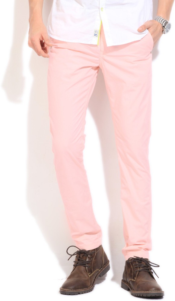 LINEN BLEND DARTED TROUSERS  Pale pink  ZARA India