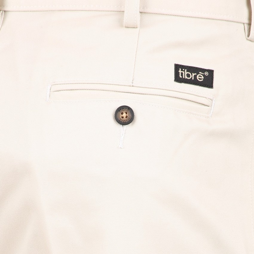 Buy Tibre Mens Cotton Slim Fit Trousers052Brown38 at Amazonin