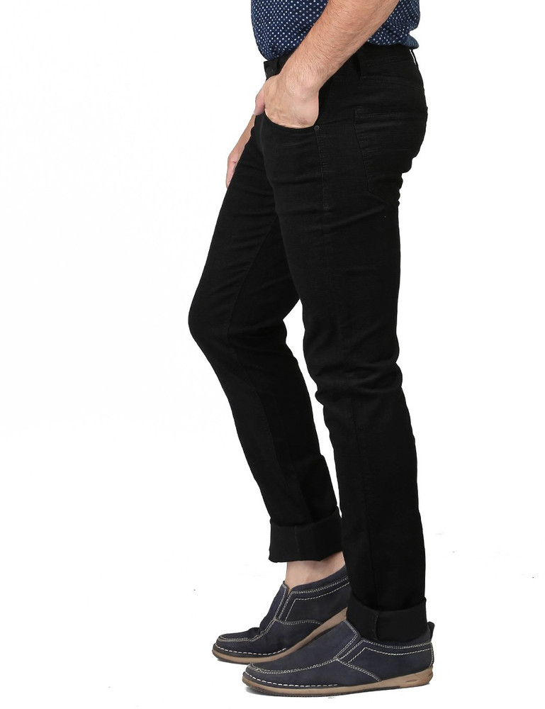 Irony Skinny Fit Men Black Trousers 