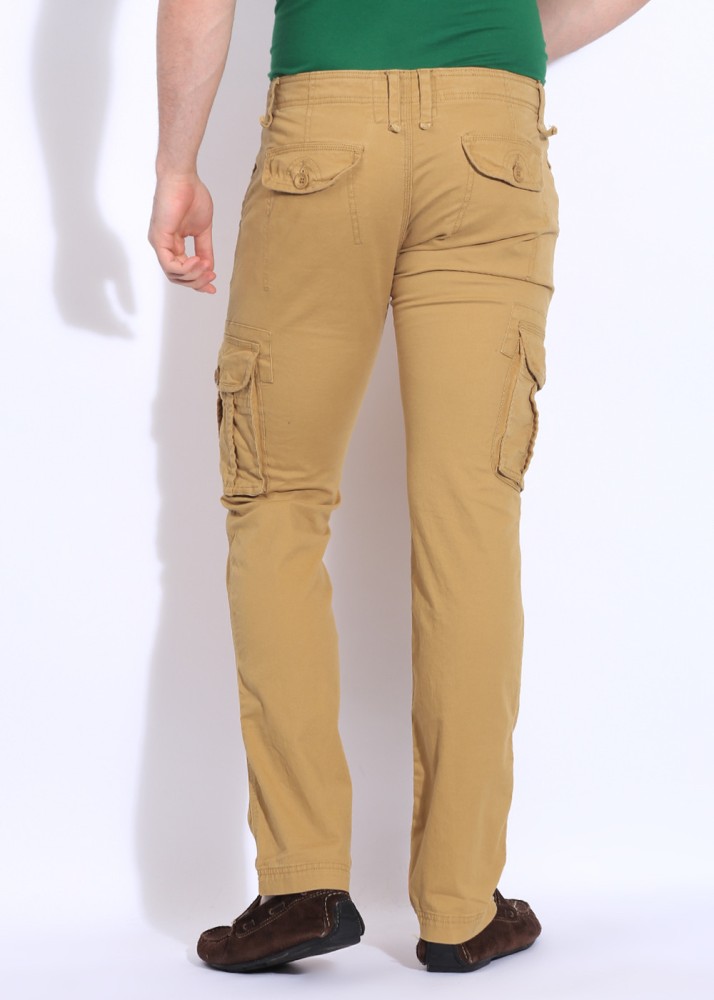 Buy Men Khaki Solid Super Slim Fit Trousers Online  172846  Peter England