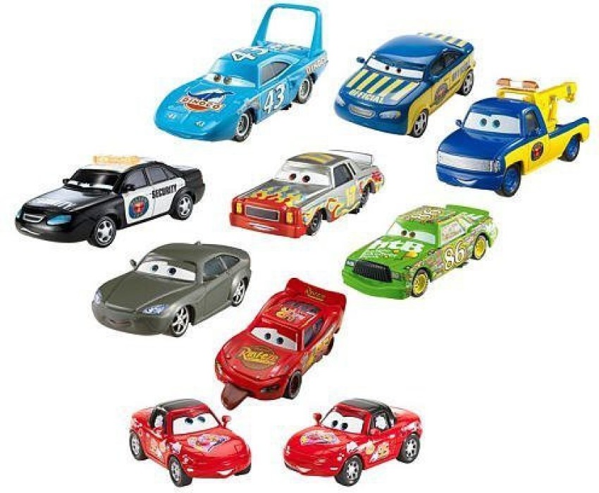  Mattel Disney Pixar Cars Die-Cast Mini Racers 10-Pack