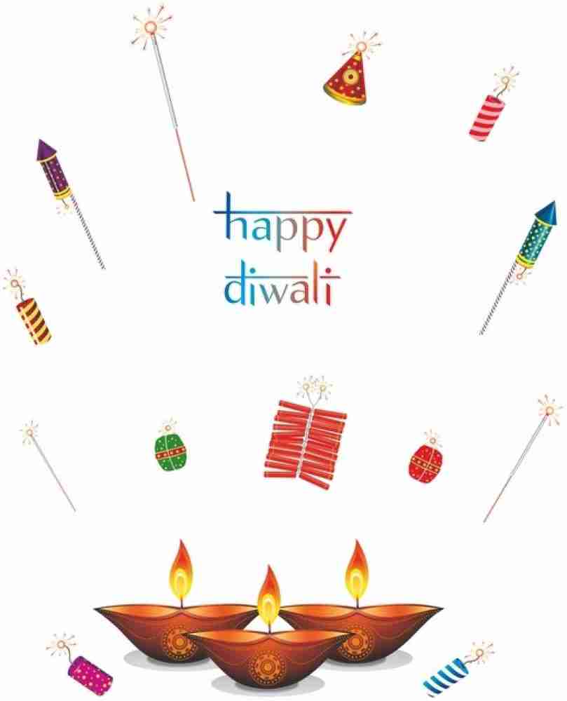 Happy Walls Happy Diwali With Pataka Crackers & Diya Lamps ...