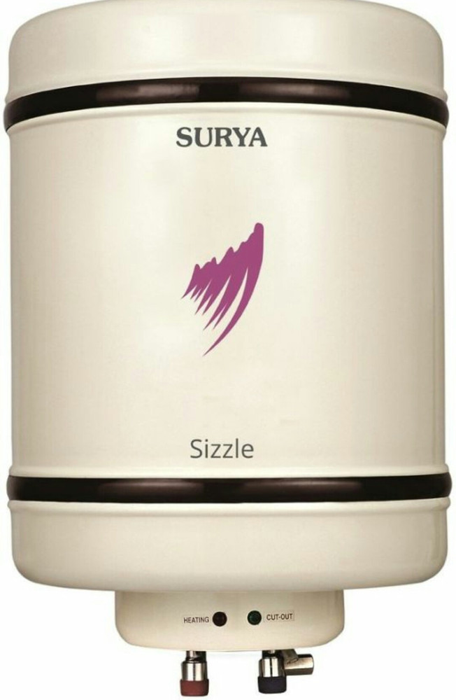 SURYA 25 L Storage Water Geyser (SIZZLE, White) Price in India - Buy SURYA  25 L Storage Water Geyser (SIZZLE, White) online at Flipkart.com