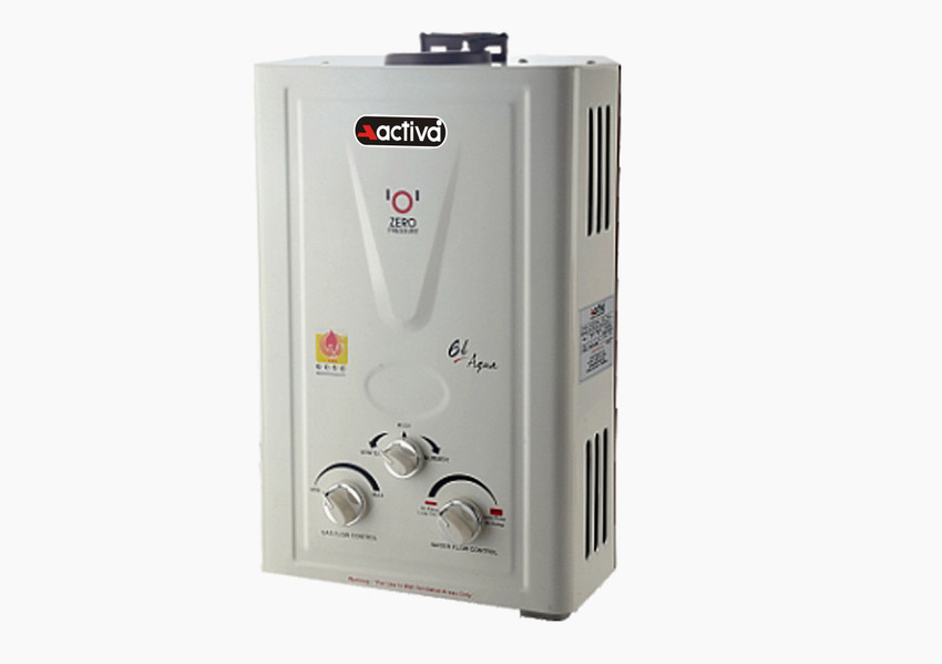 ACTIVA 6 L Gas Water Geyser (Aqua, White) Price in India - Buy ACTIVA 6 L  Gas Water Geyser (Aqua, White) online at Flipkart.com