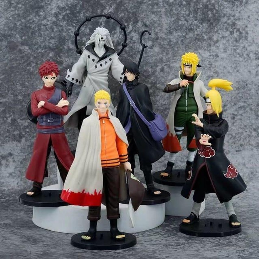 5pcs/Set Naruto Shippuden Action Figures Toy Set: Kakashi Sasuke Gaara  Itachi