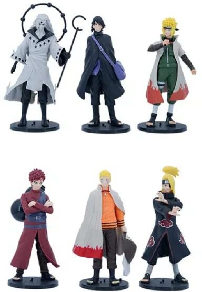 5pcs/Set Naruto Shippuden Action Figures Toy Set: Kakashi Sasuke Gaara  Itachi