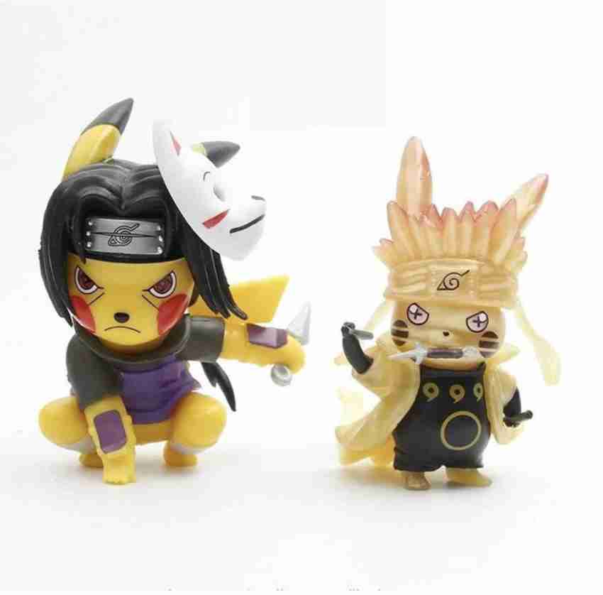 5 peças Uzumaki Naruto Anime Figuras Pikachu Cosplay Namikaze