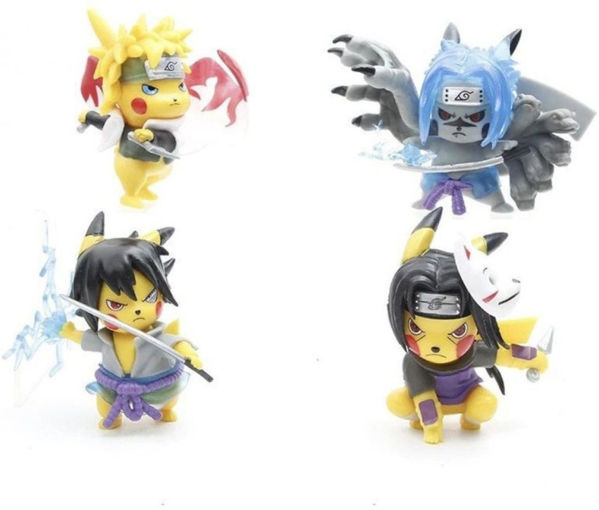 5 peças Uzumaki Naruto Anime Figuras Pikachu Cosplay Namikaze