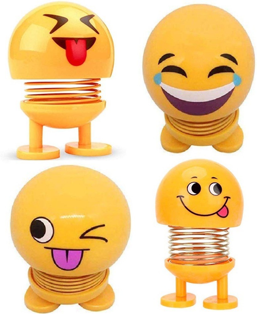 CJ CHILDREN Cute Emoji Bobble Head Dolls, Funny Smiley Face ...