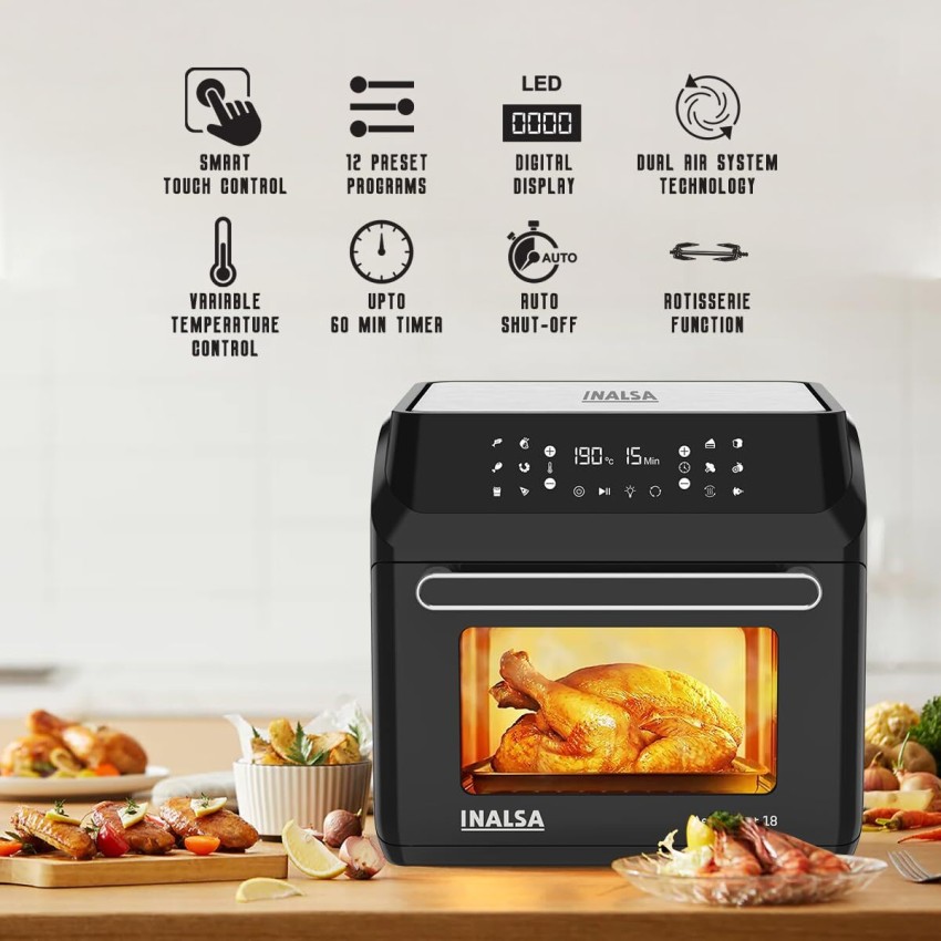 inalsa aero smart oven 1700w